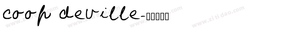 coop deville字体转换